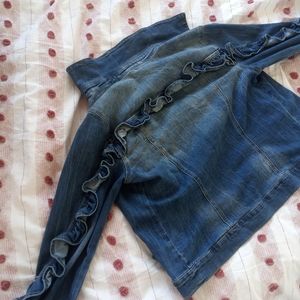 Denim Jacket with Ruffles (I am so over it)